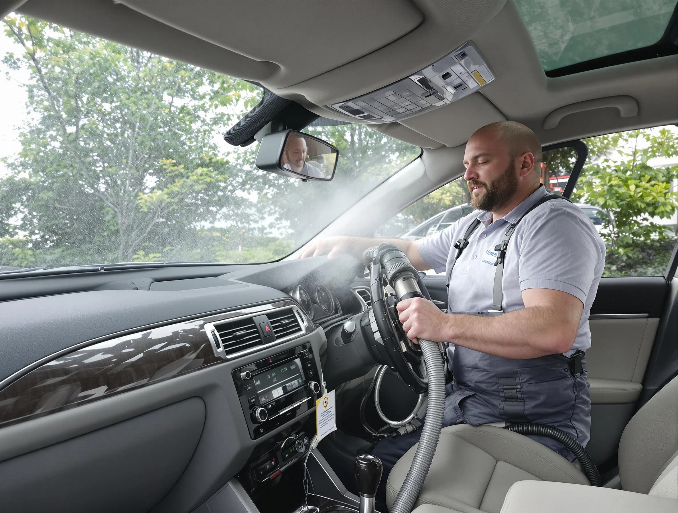 Argo Air Duct Cleaning specialist performing professional car duct cleaning in Argo