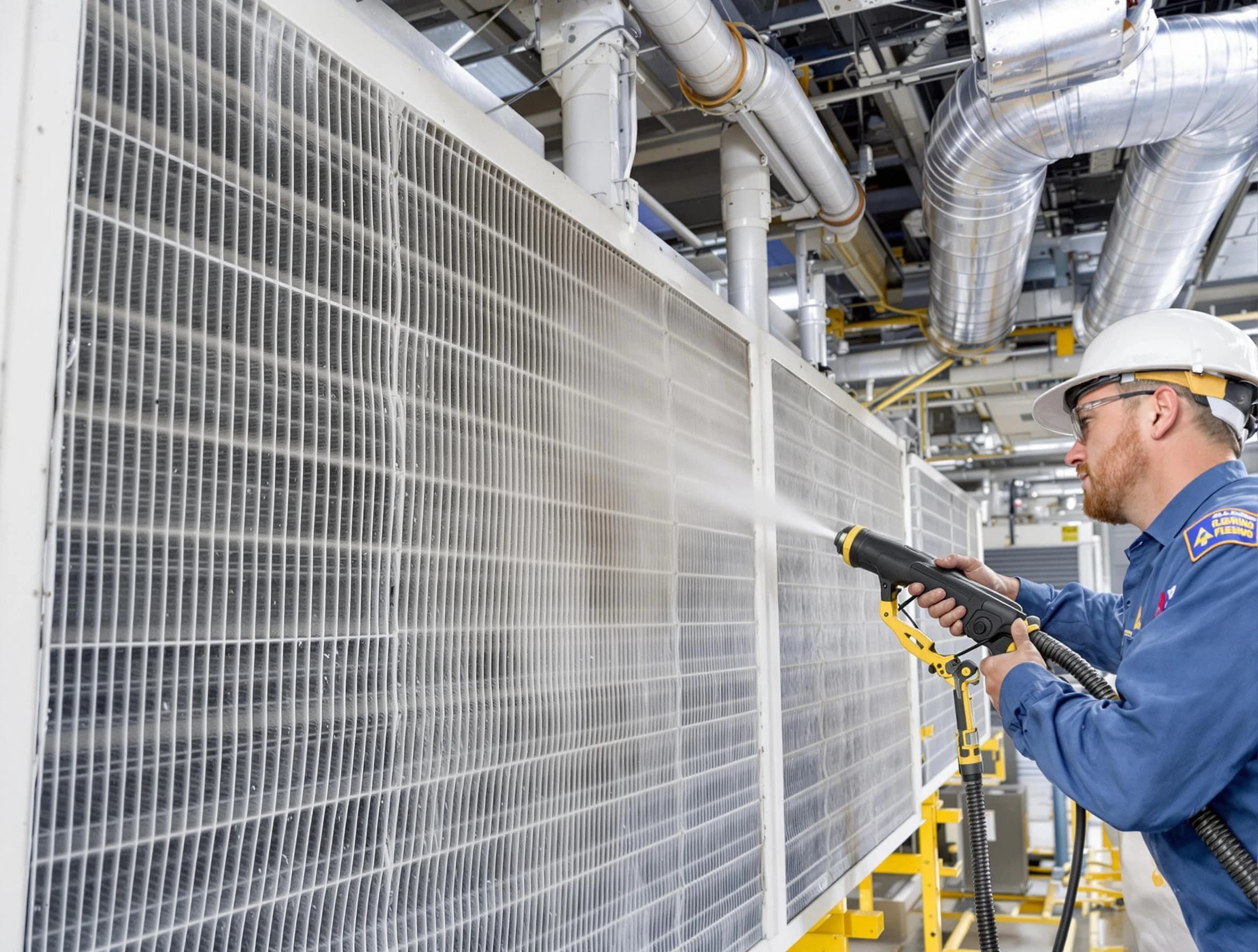 Professional commercial coil cleaning by Argo Air Duct Cleaning in Argo