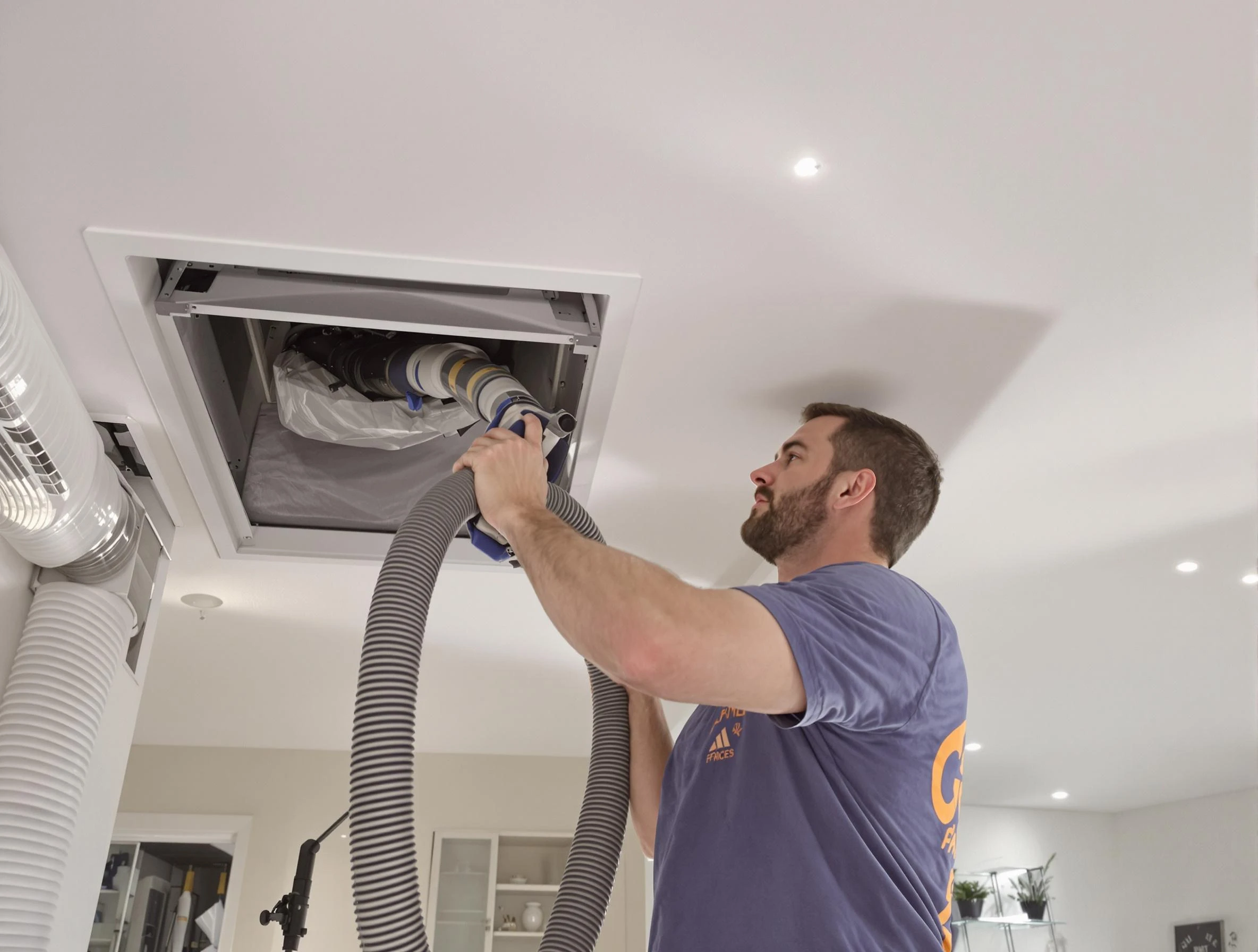 Precision indoor duct cleaning by Argo Air Duct Cleaning in Argo